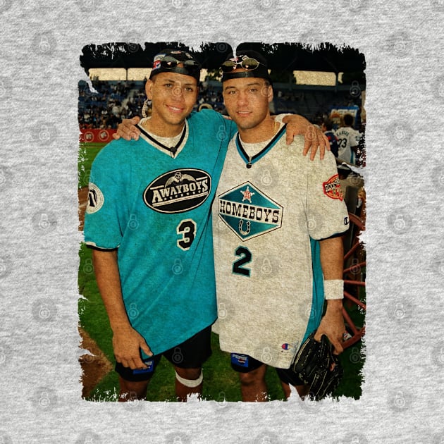 Alex Rodriguez in Seattle Mariners and  Derek Jeter in New York Yankees by PESTA PORA